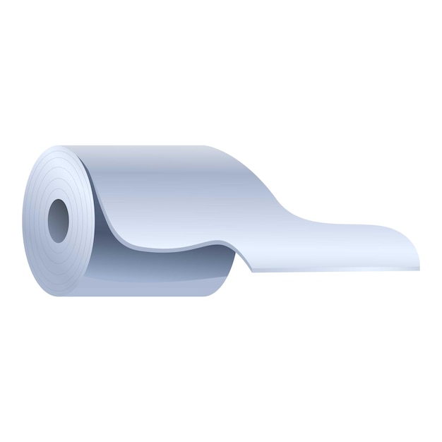 Bannière en papier blanc roulé