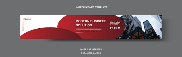 Bannière Et Photo De Couverture Linkedin D'entreprise Moderne