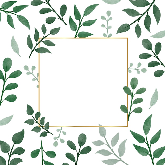 Bannière de plantes aquarelles 4
