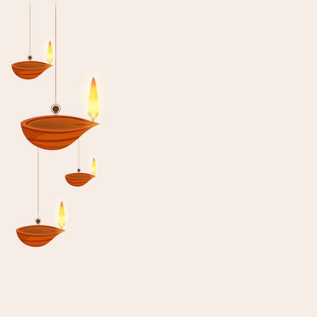 Bannière pour l'illustration vectorielle du festival indien DIWALI