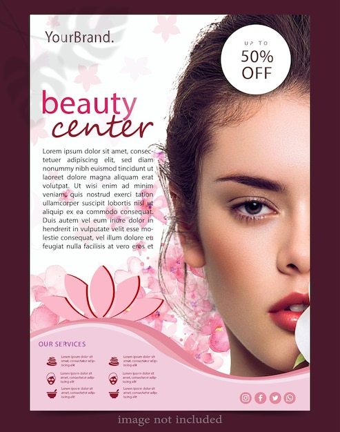 bannière produits de beauté de maquillage pour la vente de maquillage publication de bannière pour le modèle de médias sociaux