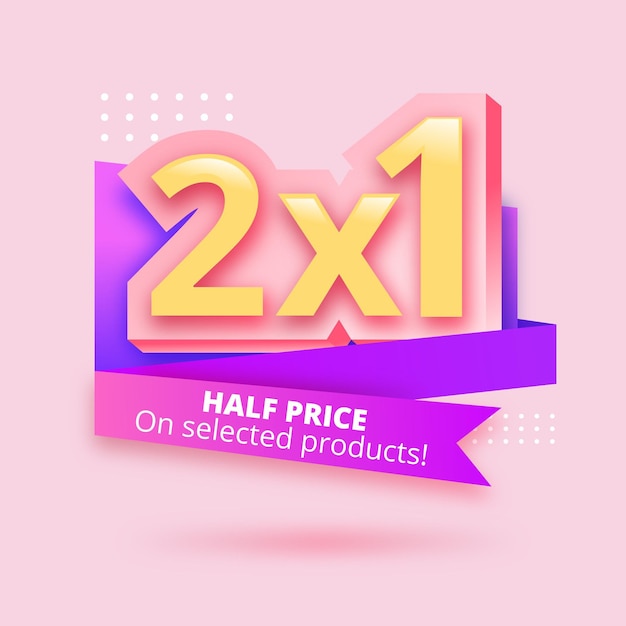 Bannière de promotion 2x1