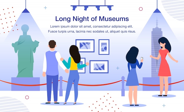 Bannière Promotionnelle Longue Nuit Des Musées