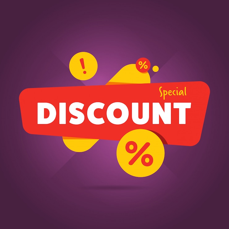 Vecteur bannière promotionnelle de réduction spéciale