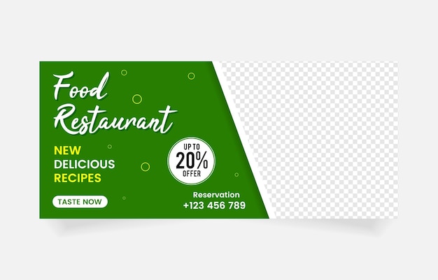 Bannière Publicitaire Modèle De Café Et Restaurant Alimentaire