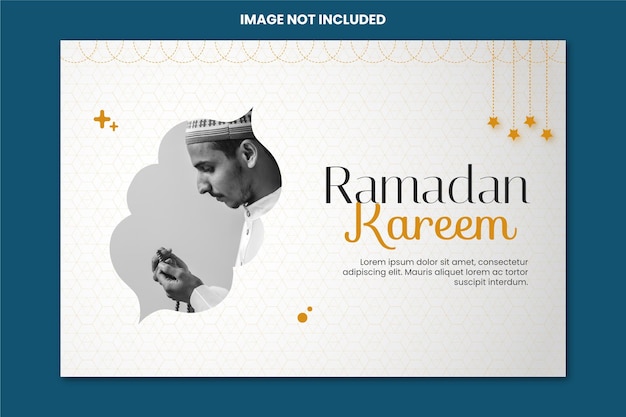 La bannière de Ramadhan Kareem