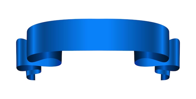 Bannière de ruban bleu