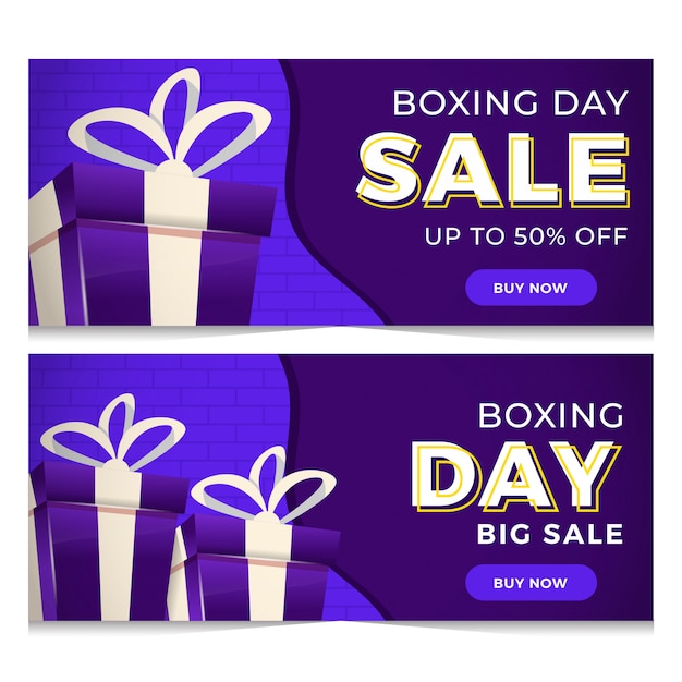 Bannière Sale Boxing Day