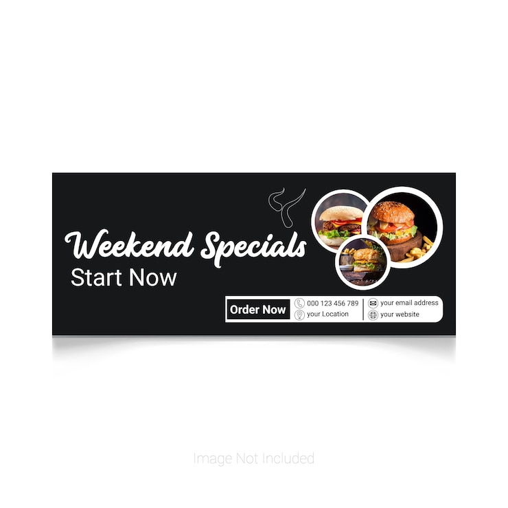 Vecteur la bannière spéciale du burger du week-end