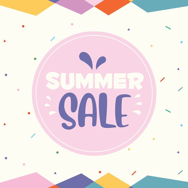 Vecteur bannière summer sale