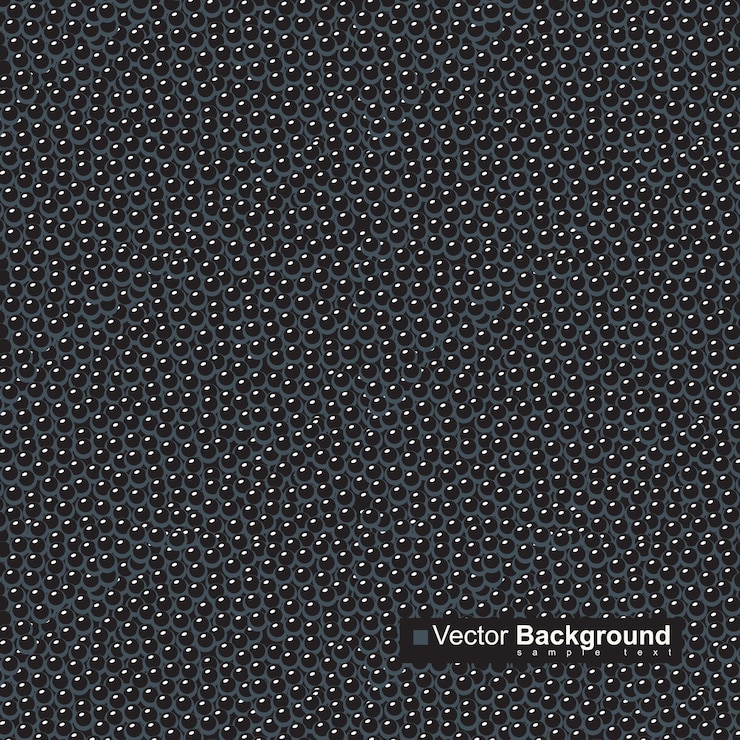 Vecteur bannière avec texture de fond de caviar noir