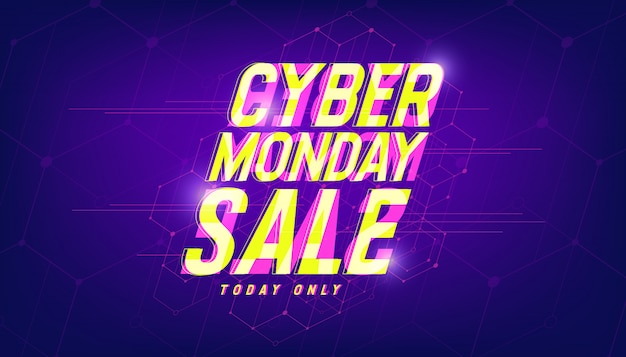 Bannière De Vente Cyber Monday