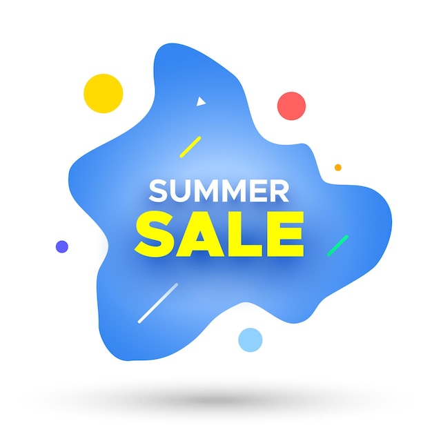 Bannière De Vente D'été Illustration Vectorielle