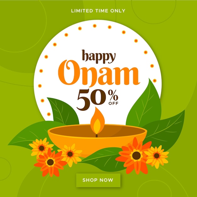 Bannière De Vente Onam