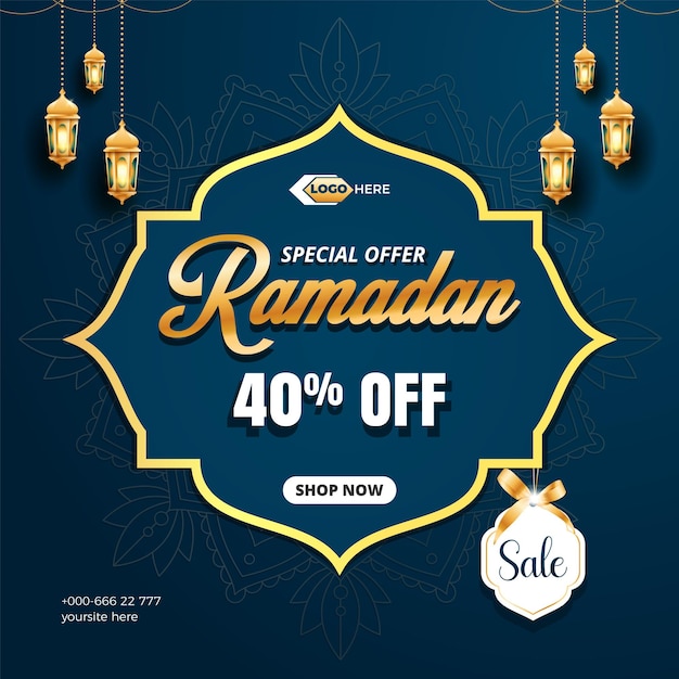 Bannière De Vente Ramadan