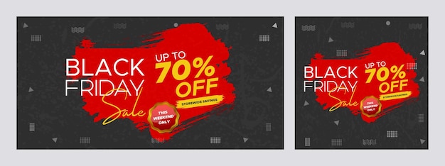 Bannière Web De Vente Du Black Friday Post De Vente Du Black Friday Black Friday Super Sale Promotion De Grande Vente Bannière De Vente à Prix Réduit Modèle De Conception Pour La Bannière De Vente Du Black Friday