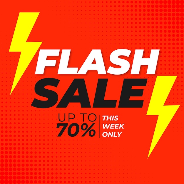 Bannière Web De Vente Flash