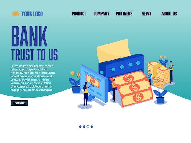 Banque Landing Page