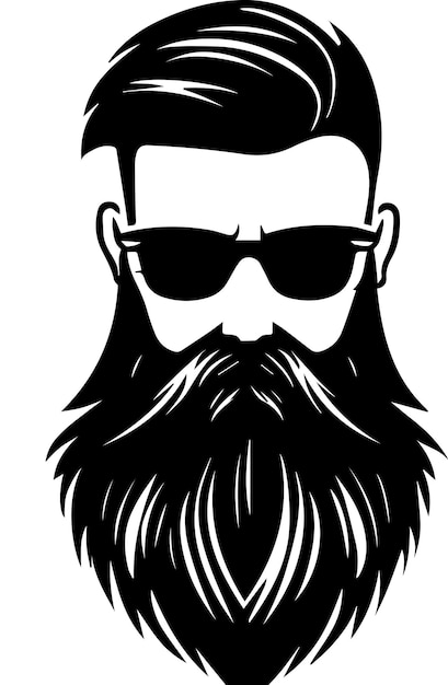 Barbe visage tatouage illustration 6