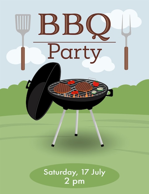 Barbecue invitation du parti