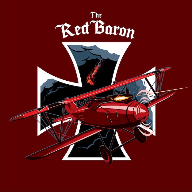 Vecteur le baron rouge possède le ciel