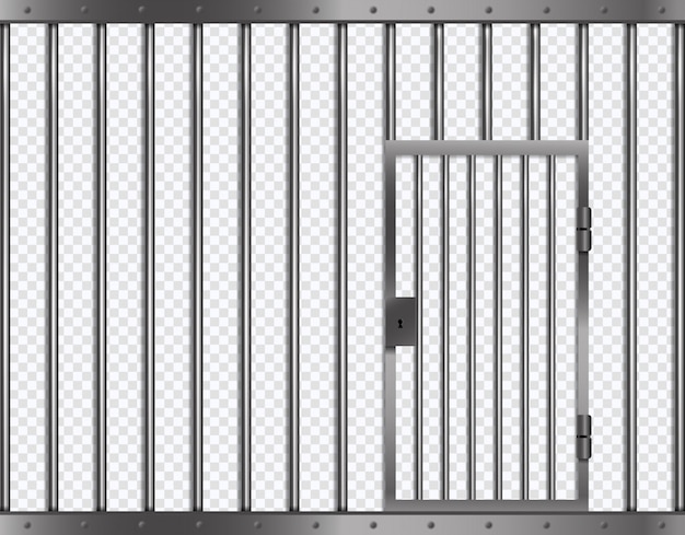 Barres De Prison Avec Porte En Prison