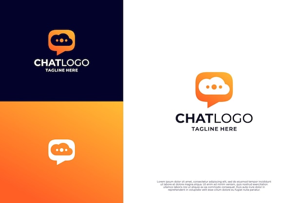 Base de données consulter la conception du logo Cloud avec le concept du logo de chat