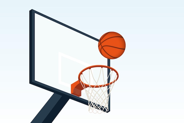 Basket-ball avec la balle en plein air