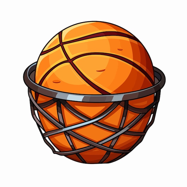 Basket_basketball_ball_cartoon_vector
