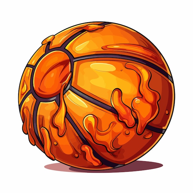 Vecteur basket_basketball_ball_cartoon_vector