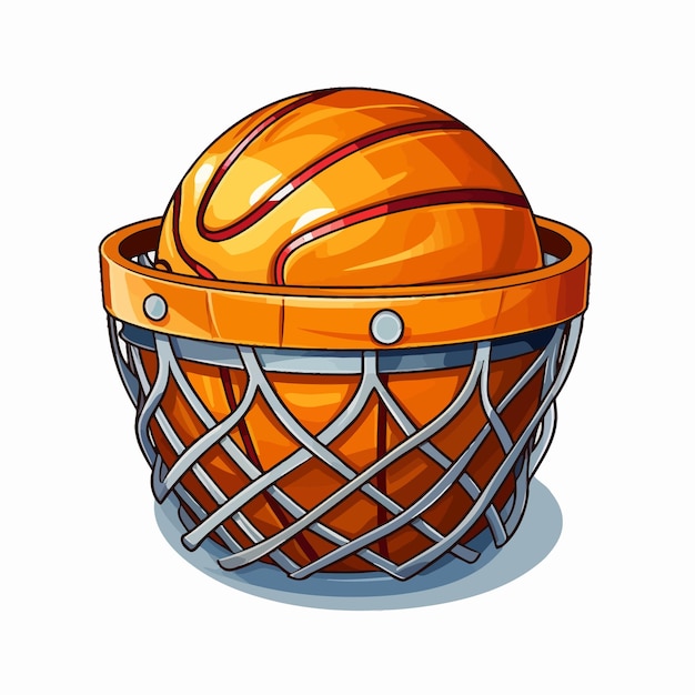 Vecteur basket_basketball_ball_cartoon_vector