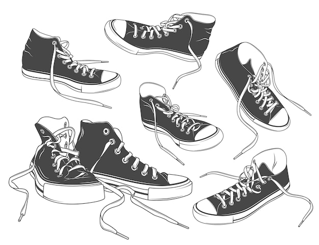 Baskets de sport, baskets en toile