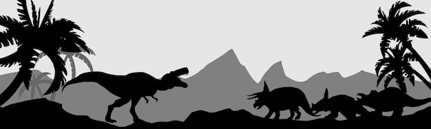Vecteur bataille de dinosaures grand pangolin rex anciens dinosaures de la période jurassique