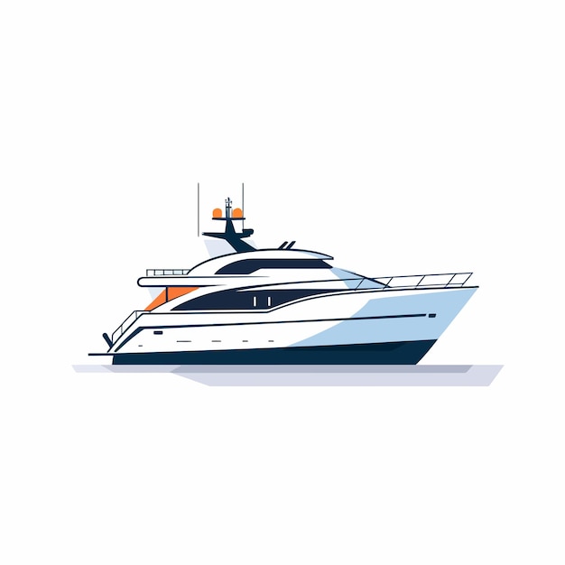 Vecteur bateaux maritimes bateaux à voile océan navires yacht bateaux à voile cargos transport par eau illustration vectorielle