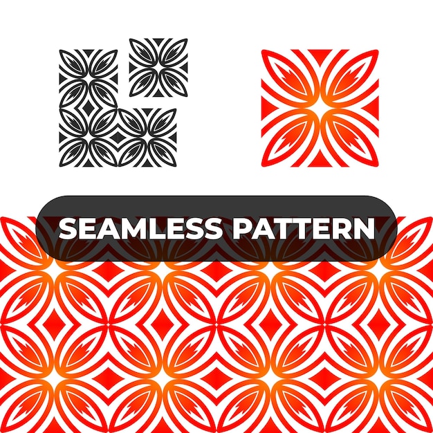 Batik, Seamless Batik Pattern, Motif Décoratif Abstrait, Motif Floral, Ornement