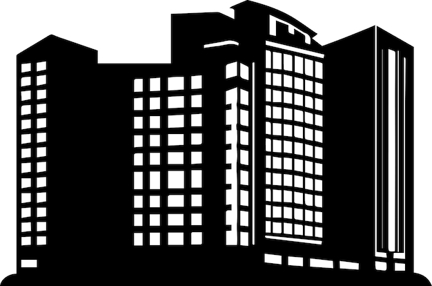 Bâtiment vecteur silhouette 2