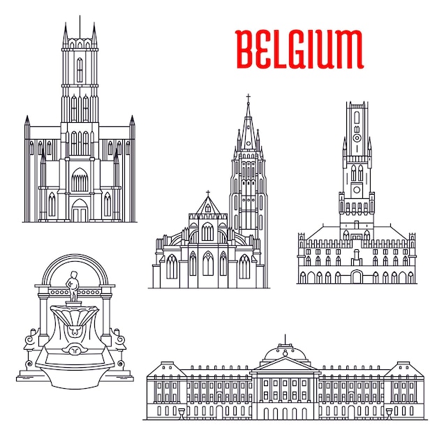 Bâtiments Historiques Célèbres De Belgique