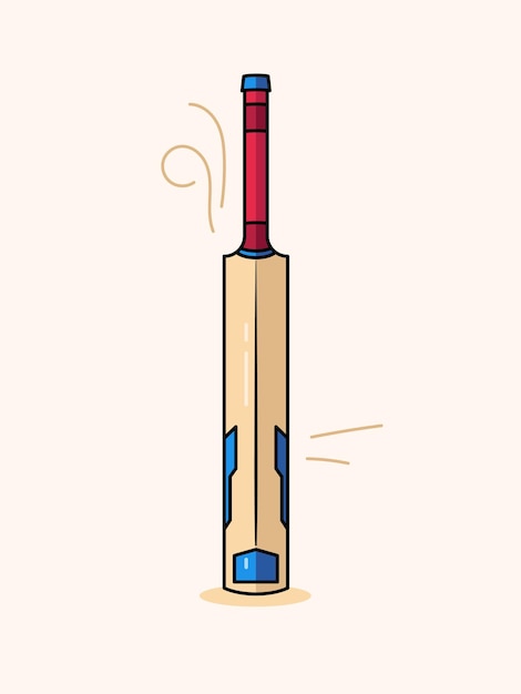 Batte de cricket Illustration