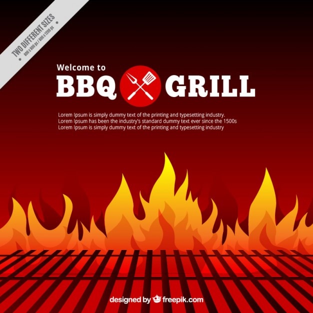 Vecteur bbq et grill fond