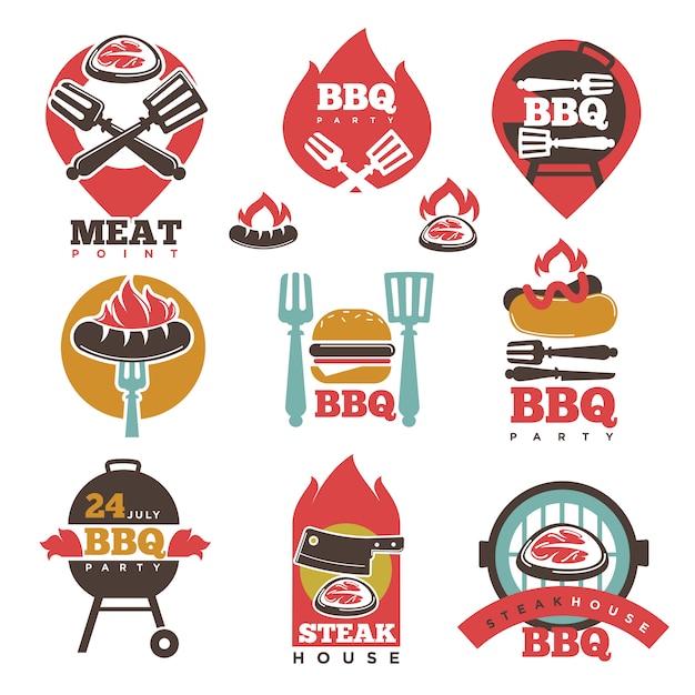 BBQ Steak Party House Collection de panneaux de viande