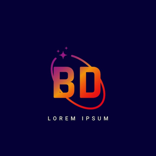 BD Lettre DB avec le logo de la galaxie et le logo de l'étoile