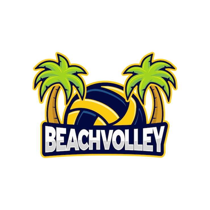 Vecteur beach volley logo
