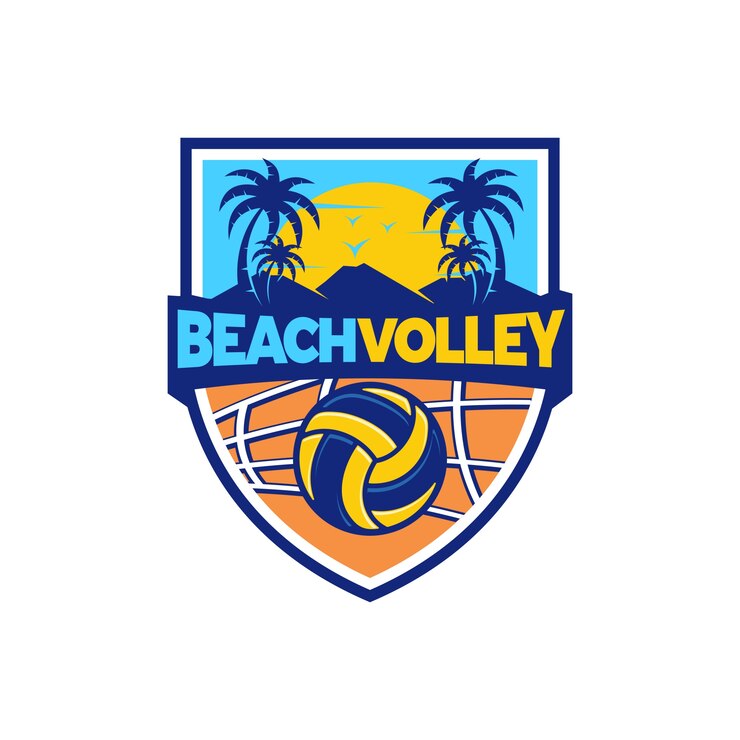Vecteur beach volley logo