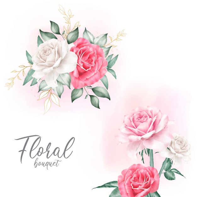 Beau Bouquet Floral Aquarelle