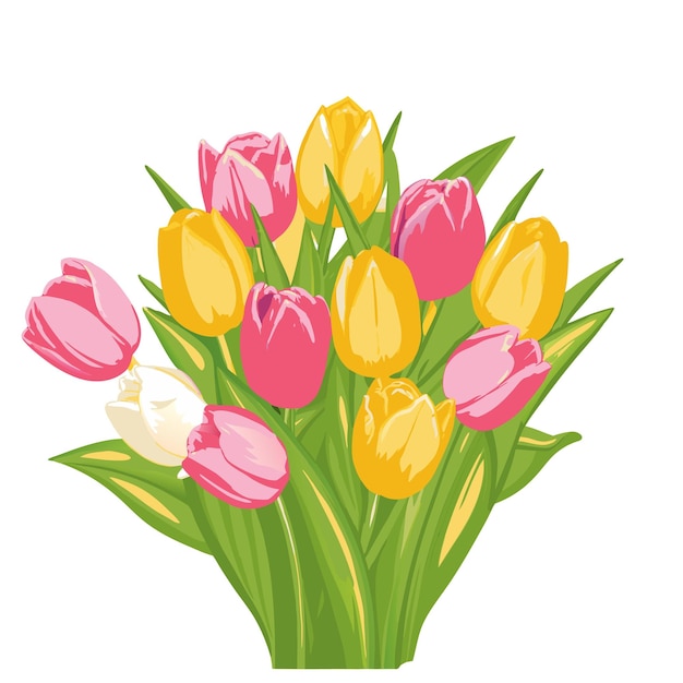 Un beau bouquet de tulipes