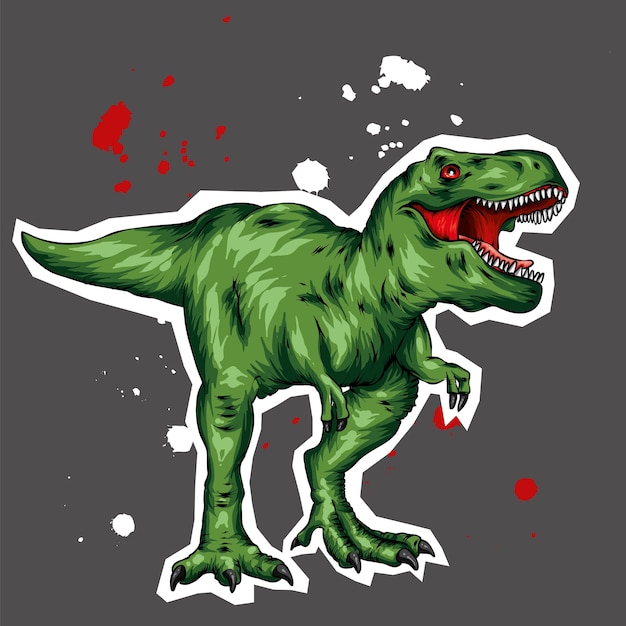 Un Beau Dinosaure Vectoriel.