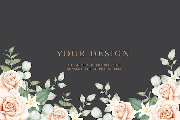 beau fond aquarelle florale