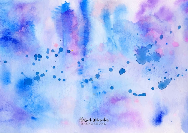 Un beau fond aquarelle splash bleu abstrait