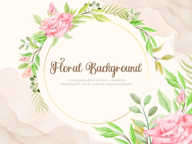 Beau fond de bannière florale pour mariage et fête d'anniversaire