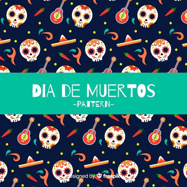 Beau fond de dia de muertos